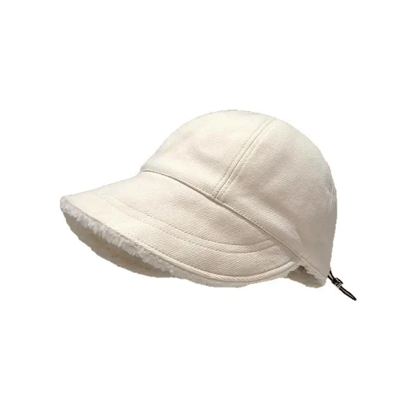 Women Winter Velvet Peaked Cap with Adjustable Strap - Image 10