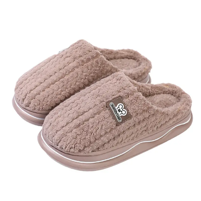 Women's Winter Warm Closed-Toe Furry Slippers - Image 9