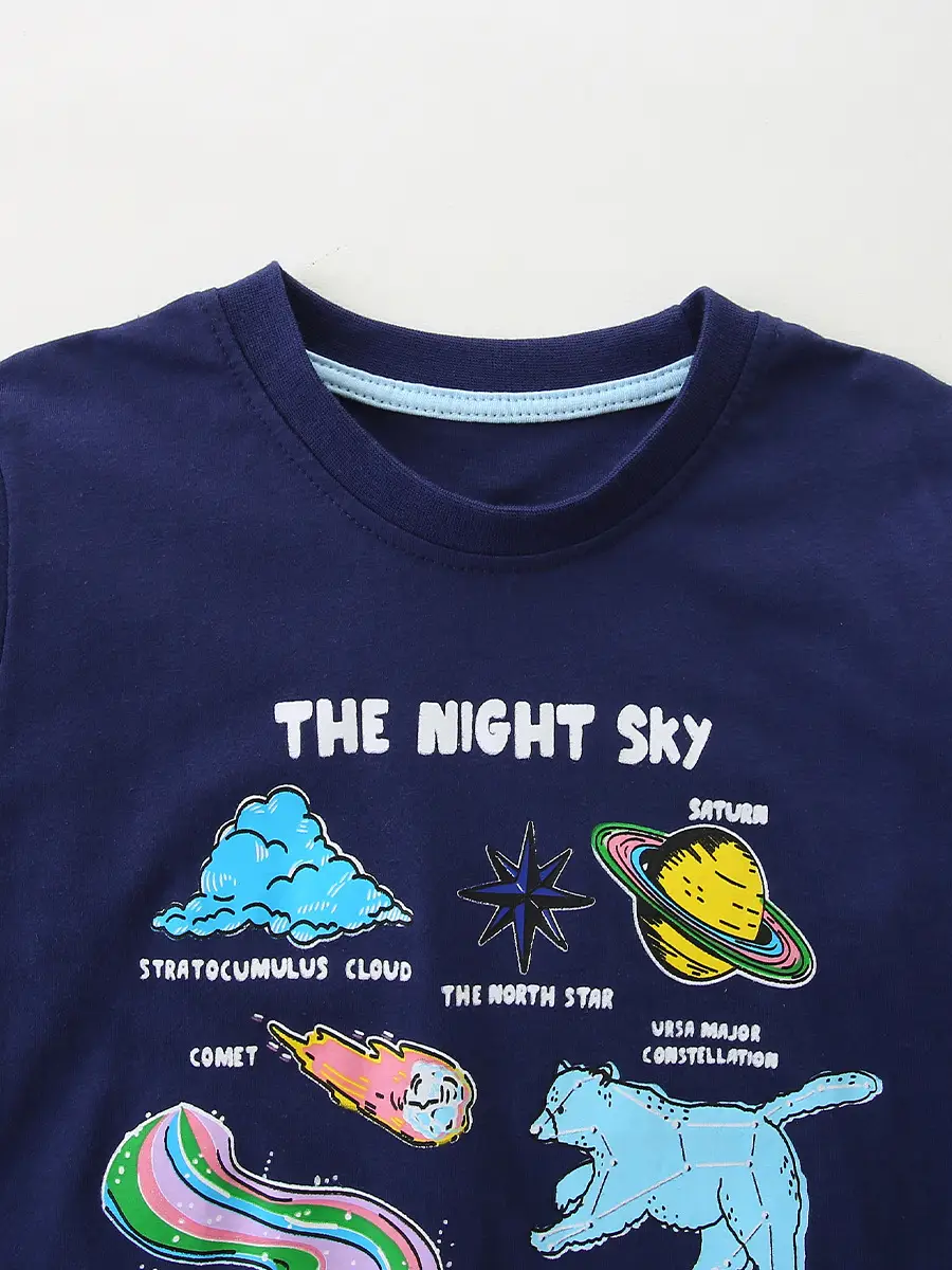 26 Autumn New Boys' Long Sleeve T-Shirt Cartoon Crew Neck Pullover