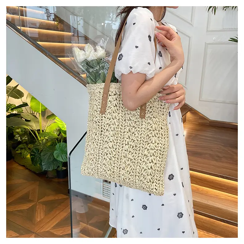 Women Woven Shoulder Bag 2025 New Style Tote — feature 15