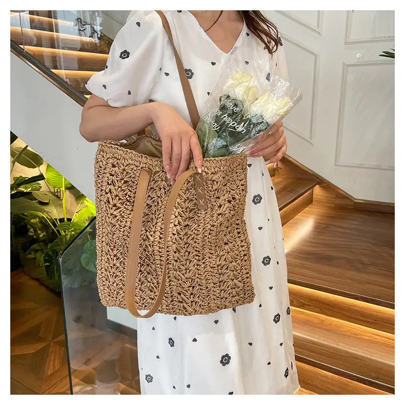 Women Woven Shoulder Bag 2025 New Style Tote — feature 20