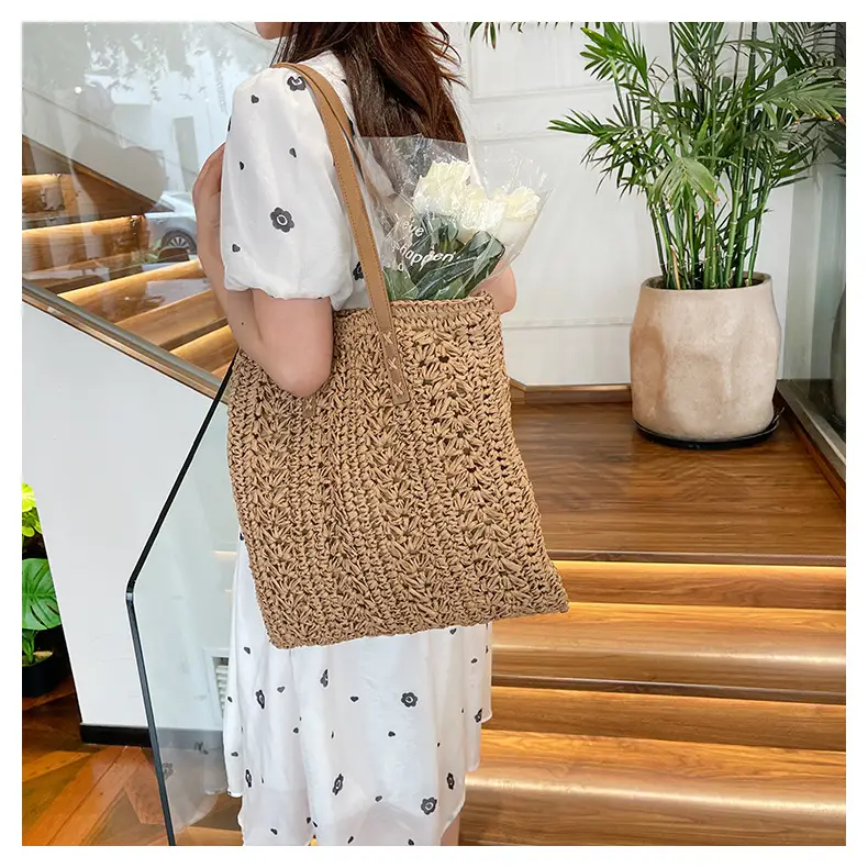 Women Woven Shoulder Bag 2025 New Style Tote — feature 22