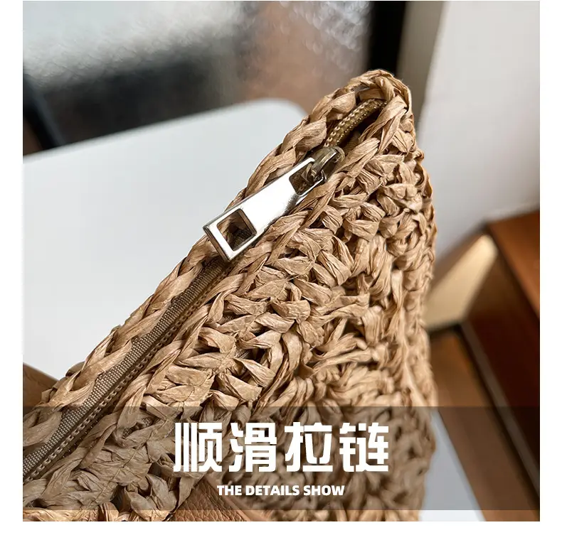 Women Woven Shoulder Bag 2025 New Style Tote — feature 9