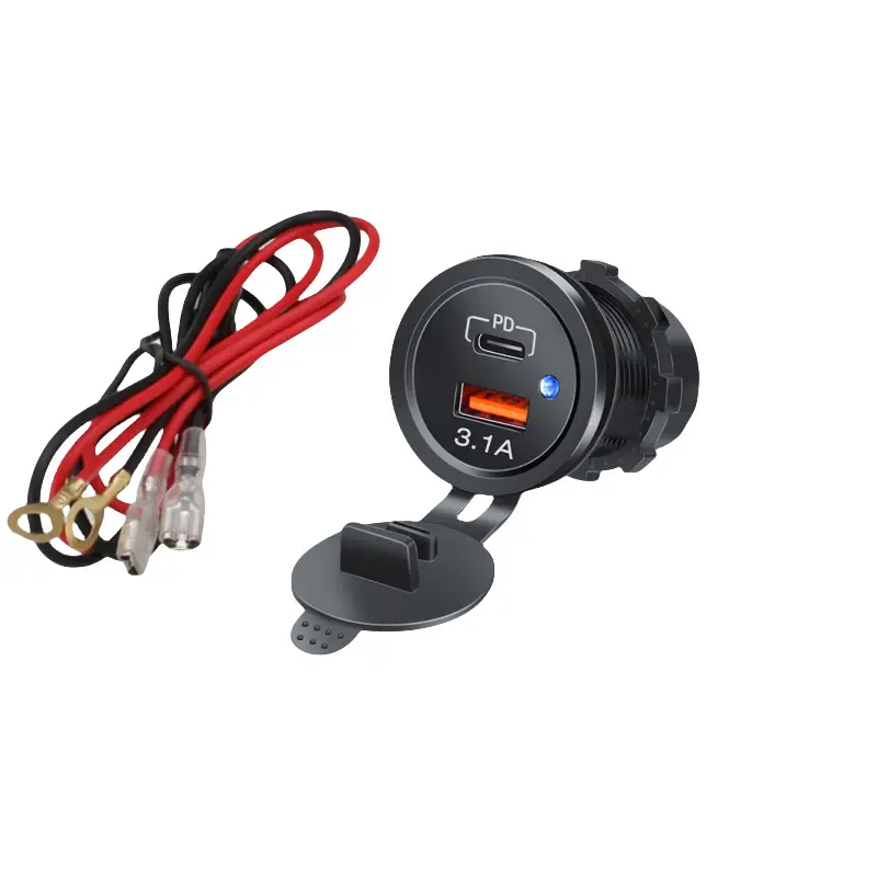 Car Charger Pd+Usb Fast Charging 12-24V - Image 2