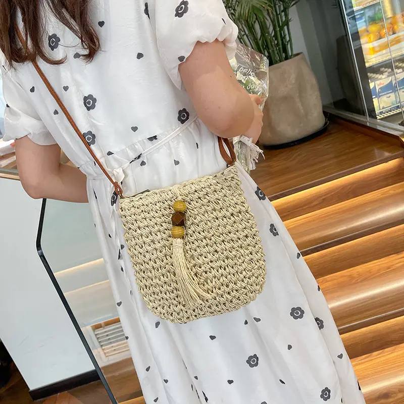 Women's Woven Crossbody Bag Summer Travel Beach Bag