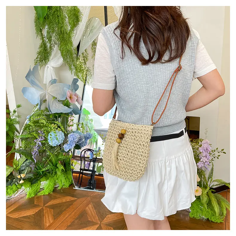 Women's Woven Crossbody Bag Summer Travel Beach Bag — feature 20