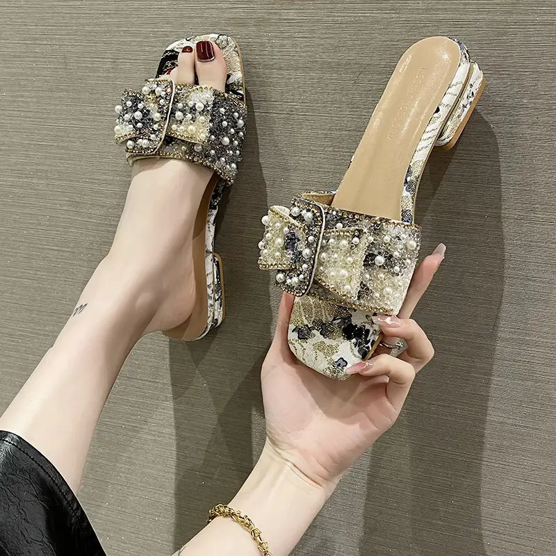 Women's Bow Fairy Slippers with Thick Heel 2025 - Image 5