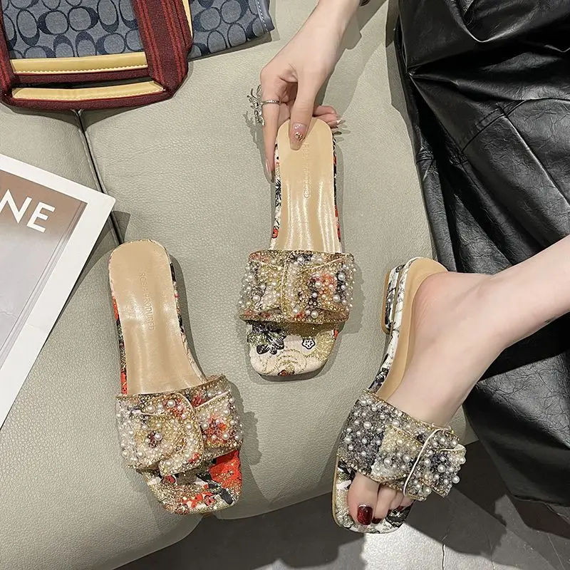 Women's Bow Fairy Slippers with Thick Heel 2025 - Image 6