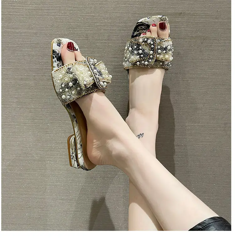 Women's Bow Fairy Slippers with Thick Heel 2025 — feature 4