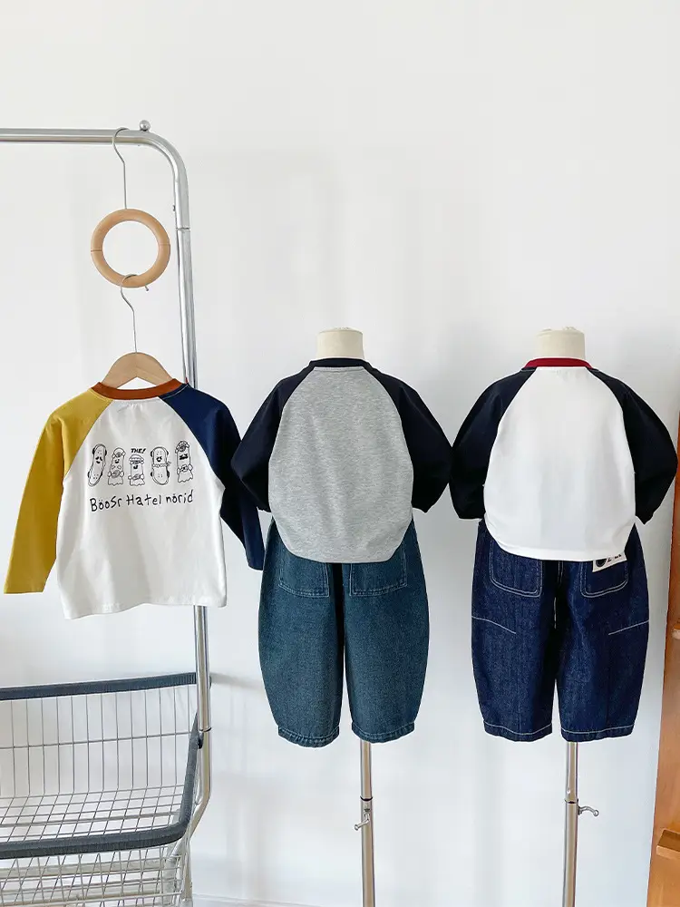 Nausicaa Boys Contrast Color T-Shirt White Yellow Blue