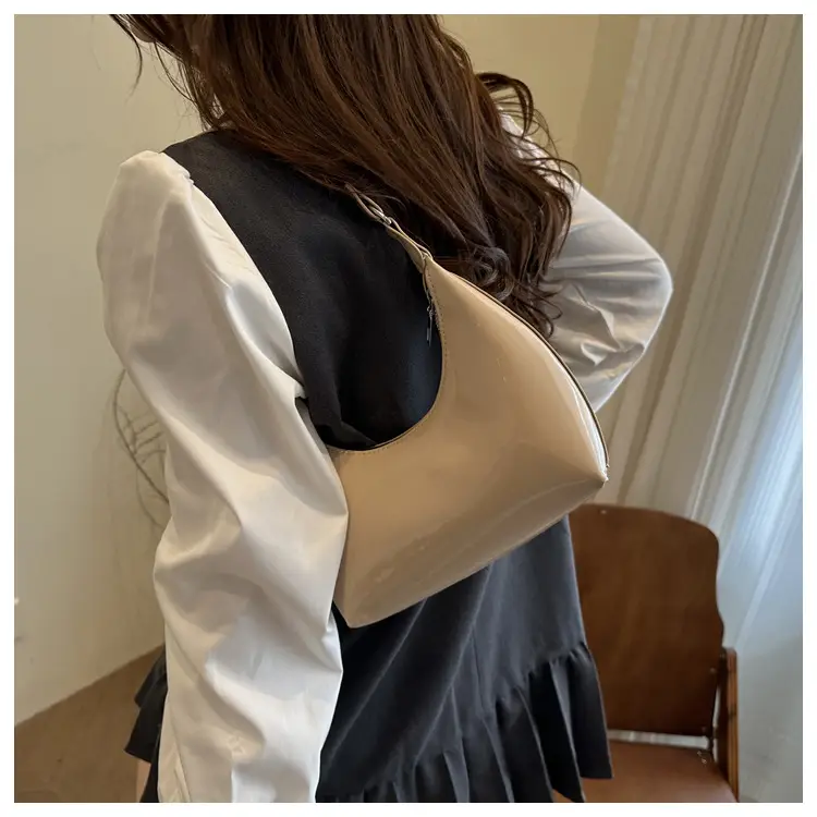Burgundy Patent Leather Shoulder Crossbody Bag for Women — feature 11