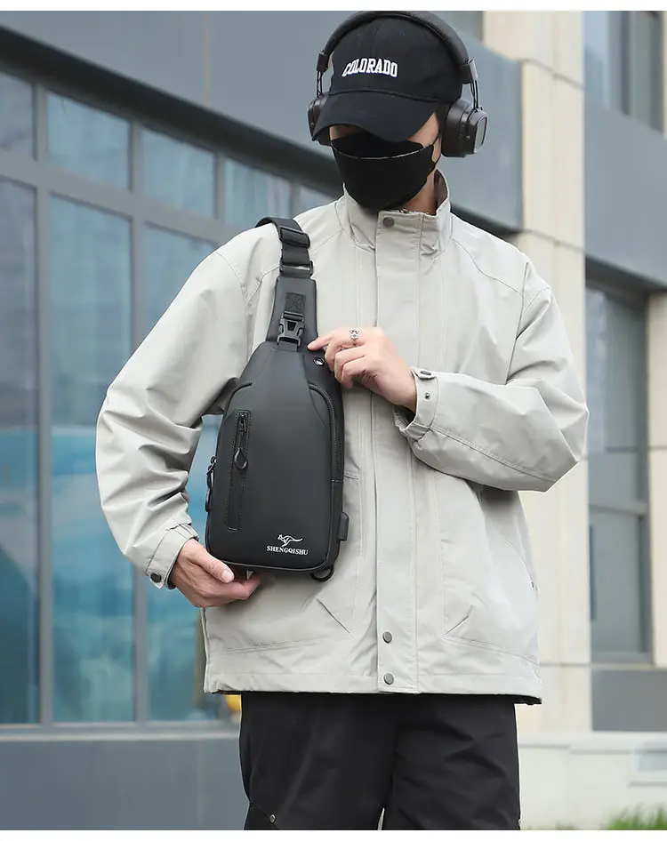 Korean Style Water-Proof Crossbody Bag for Men — feature 10
