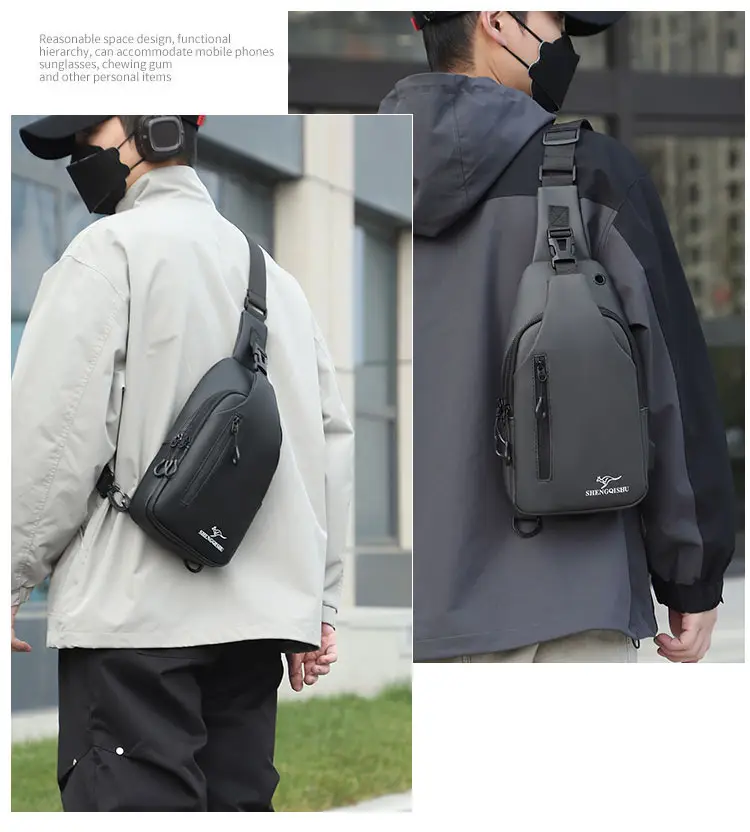Korean Style Water-Proof Crossbody Bag for Men — feature 11