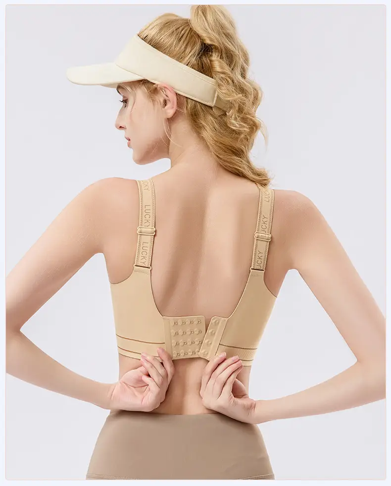 Liquid Foundation Adjustable Seamless High-Strength Shockproof Sports Bra Integrated Fixed Cup Breasted Breathable Sports Bra — feature 22