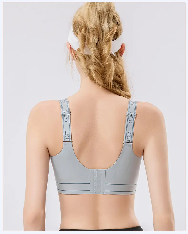 Liquid Foundation Adjustable Seamless High-Strength Shockproof Sports Bra Integrated Fixed Cup Breasted Breathable Sports Bra — feature 28