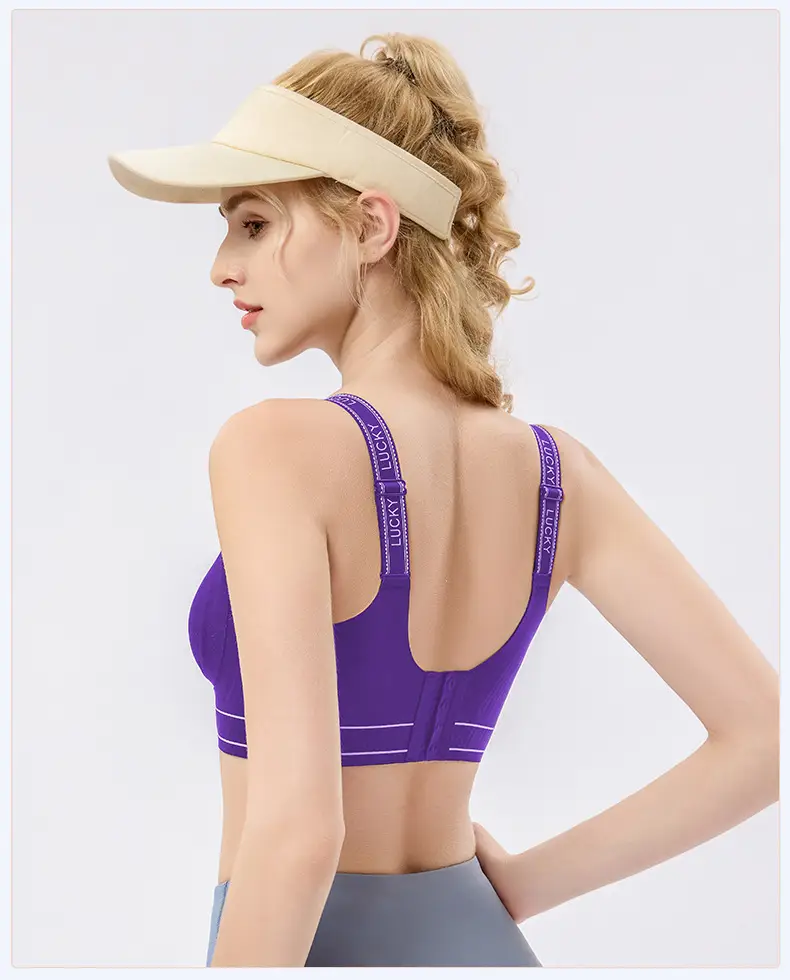 Liquid Foundation Adjustable Seamless High-Strength Shockproof Sports Bra Integrated Fixed Cup Breasted Breathable Sports Bra — feature 29