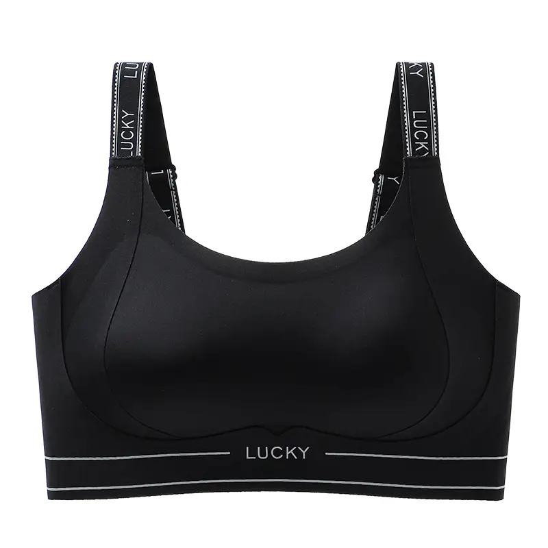 Liquid Foundation Adjustable Seamless High-Strength Shockproof Sports Bra Integrated Fixed Cup Breasted Breathable Sports Bra