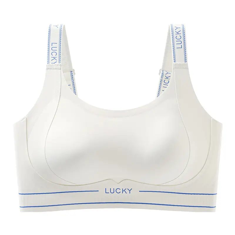 Liquid Foundation Adjustable Seamless High-Strength Shockproof Sports Bra Integrated Fixed Cup Breasted Breathable Sports Bra