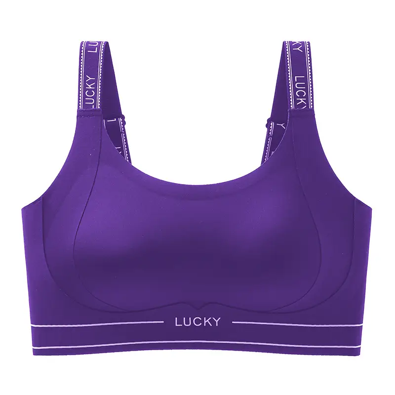 Liquid Foundation Adjustable Seamless High-Strength Shockproof Sports Bra Integrated Fixed Cup Breasted Breathable Sports Bra