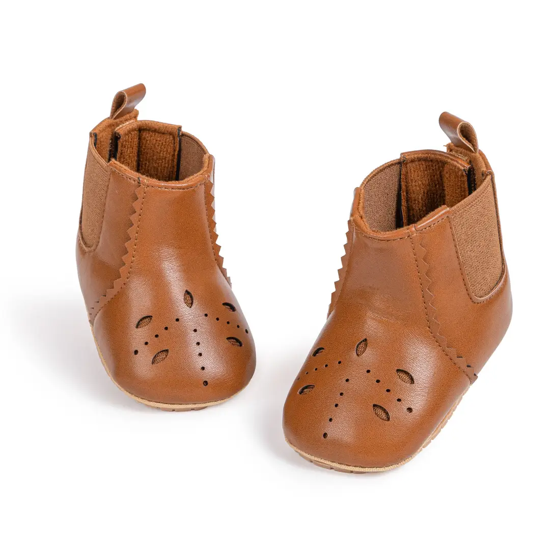 Amazon Spring & Fall Baby Boots Korean Style Fashionable Cut Out Toddler Shoes Non-Slip Rubber Sole Outdoor Baby Shoes — feature 17