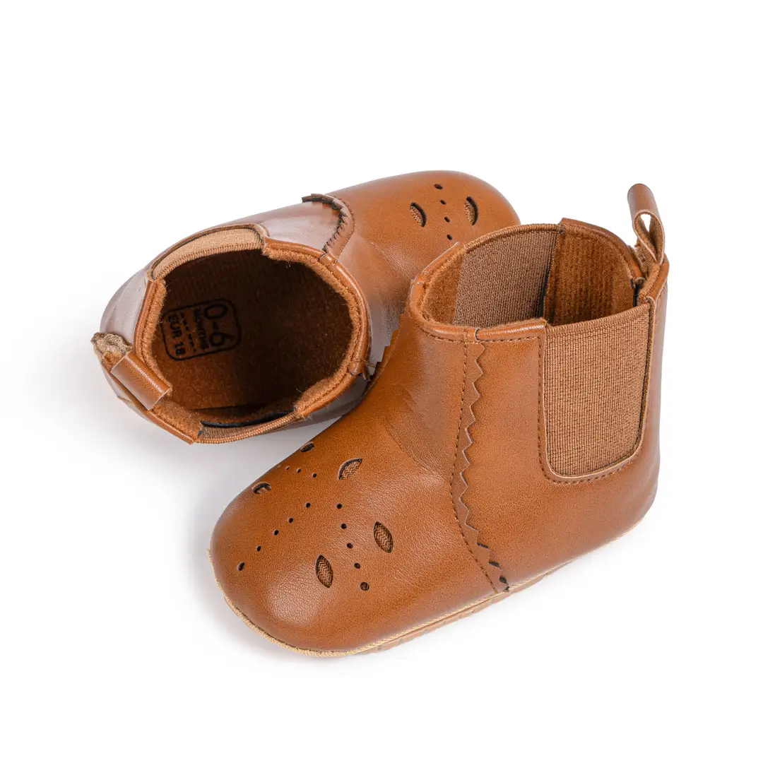 Amazon Spring & Fall Baby Boots Korean Style Fashionable Cut Out Toddler Shoes Non-Slip Rubber Sole Outdoor Baby Shoes — feature 20