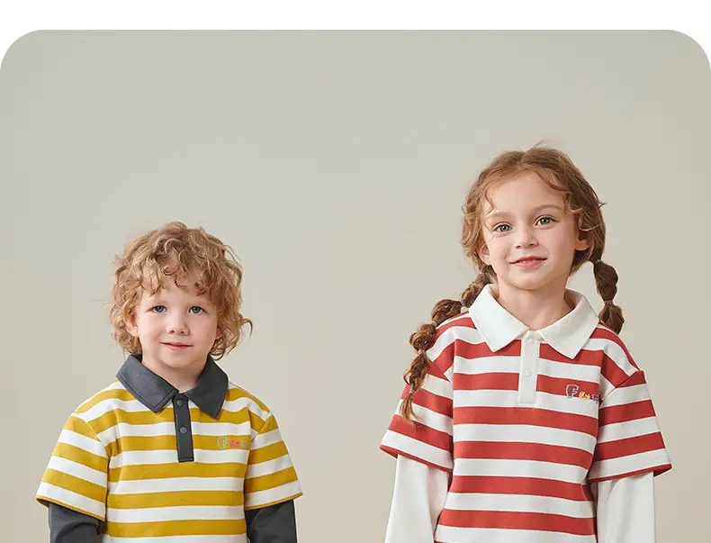 Baby Striped Polo Shirt Yellow Black Long Sleeve — feature 31