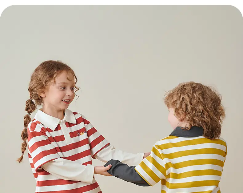Baby Striped Polo Shirt Yellow Black Long Sleeve — feature 36