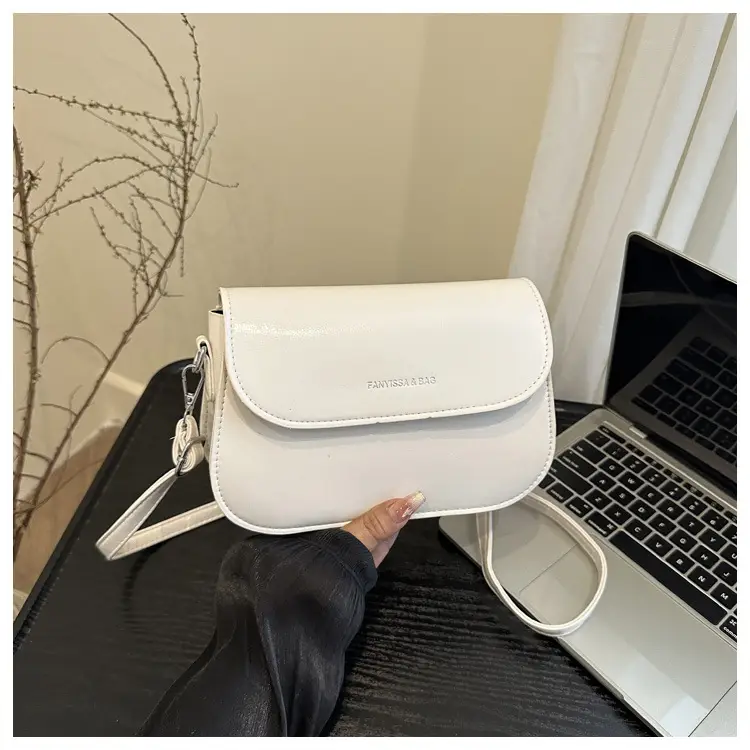Brown Textured Saddle Shoulder Bag for Women — feature 13