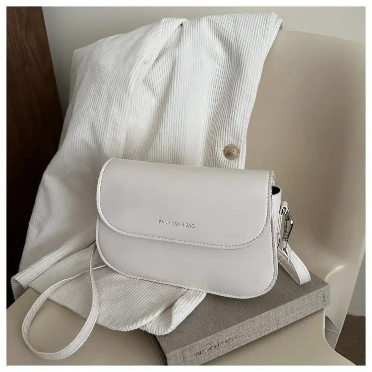 Brown Textured Saddle Shoulder Bag for Women — feature 8