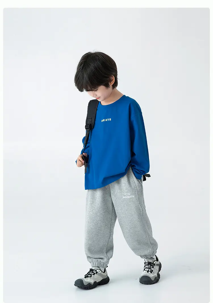 Kids Baseball T-Shirt Green Long Sleeve Korean Style — feature 12