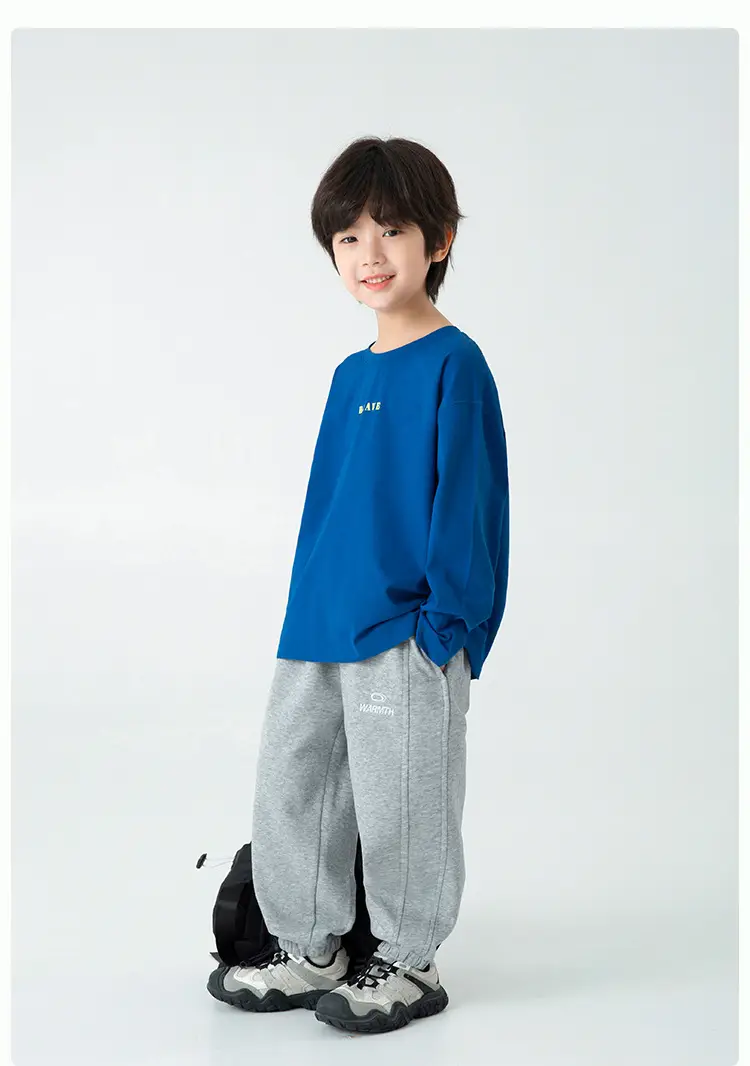 Kids Baseball T-Shirt Green Long Sleeve Korean Style — feature 13