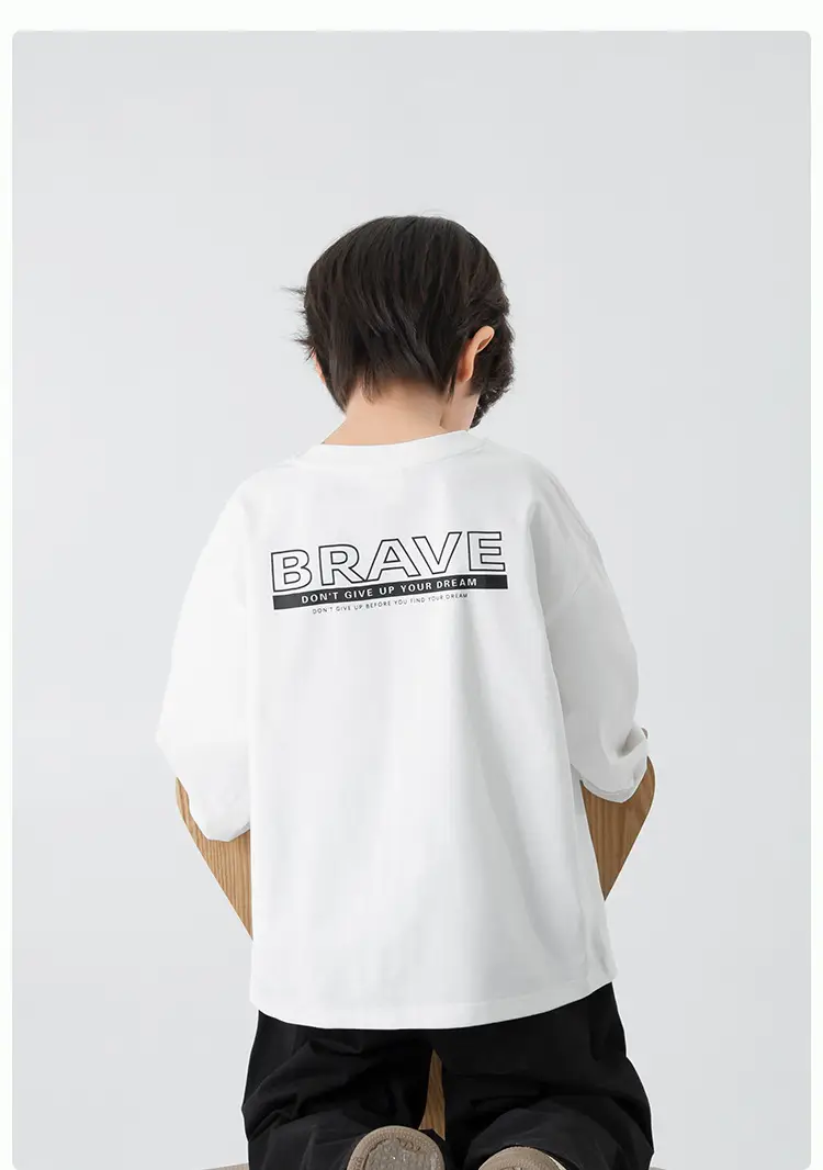 Kids Baseball T-Shirt Green Long Sleeve Korean Style — feature 19