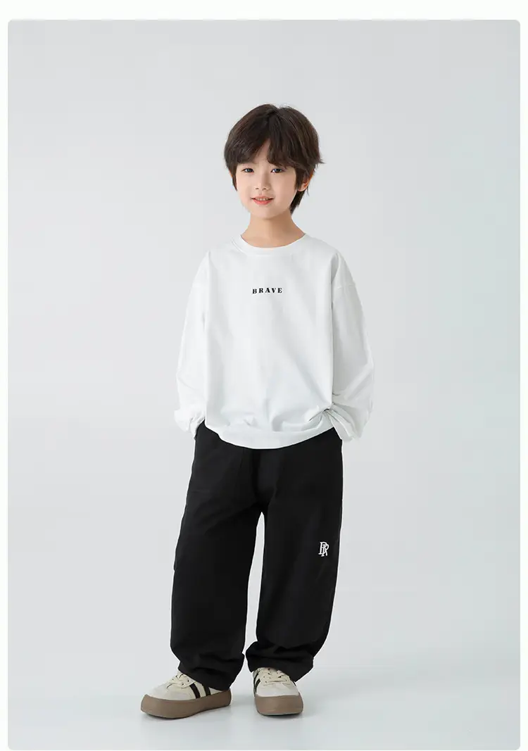 Kids Baseball T-Shirt Green Long Sleeve Korean Style — feature 20
