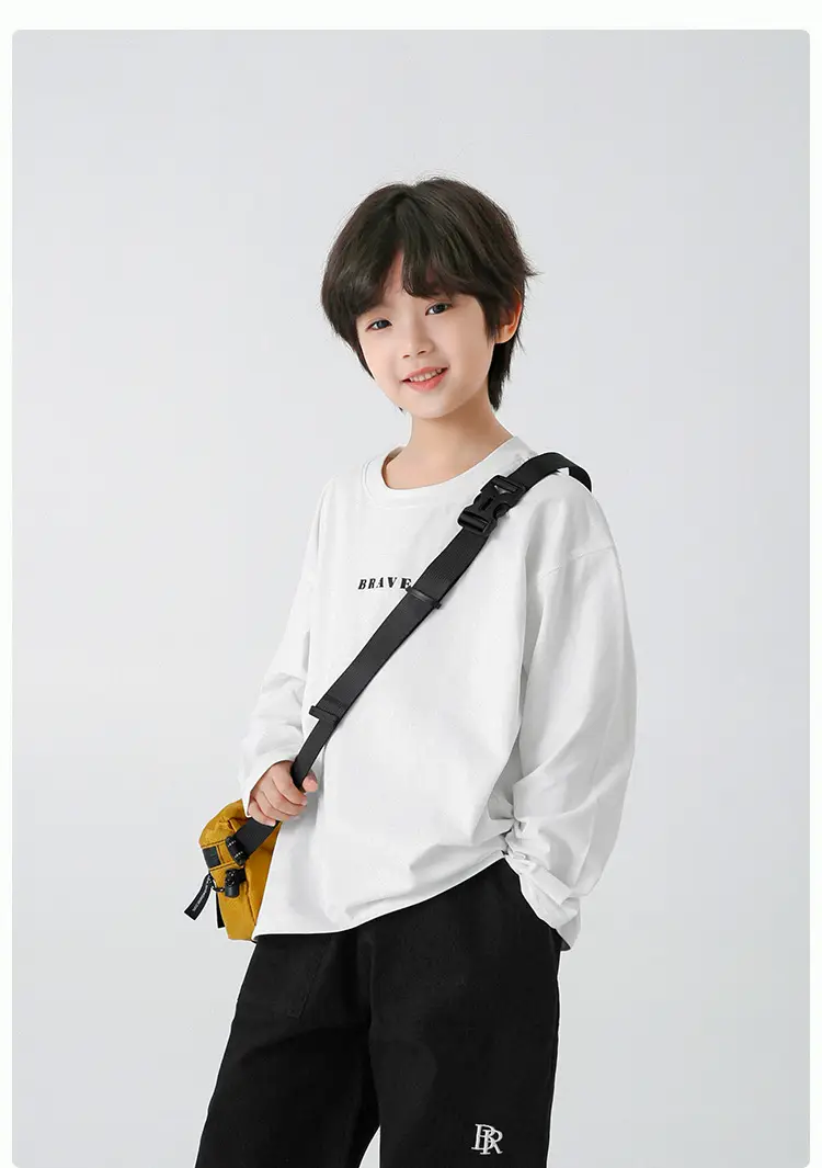 Kids Baseball T-Shirt Green Long Sleeve Korean Style — feature 21