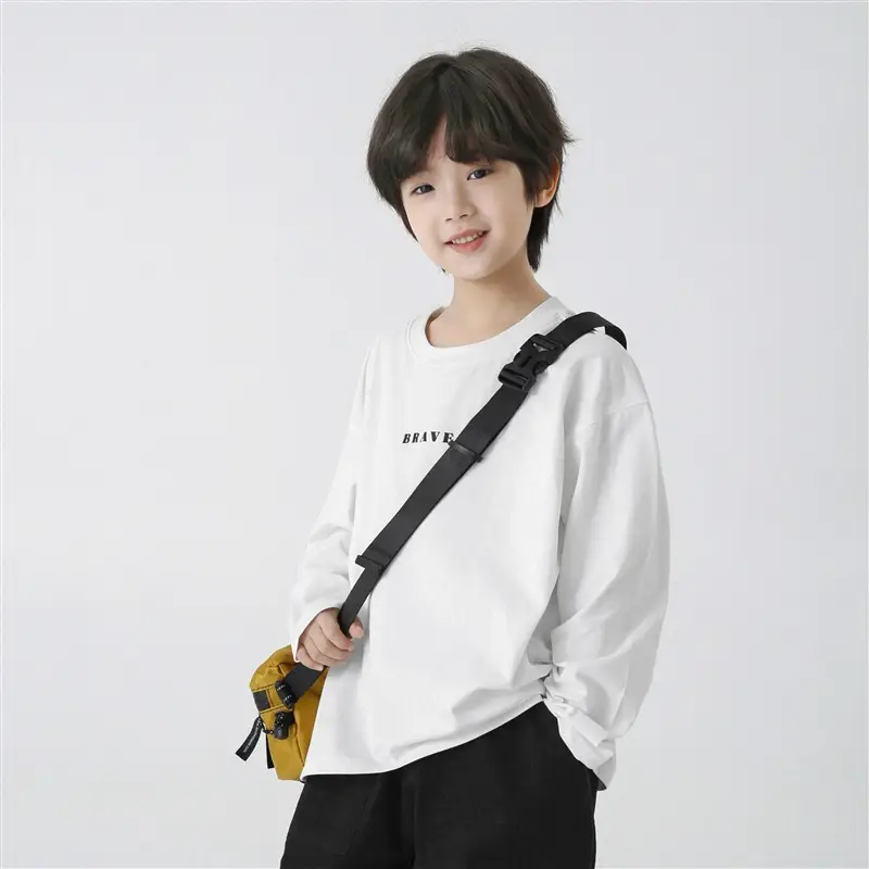 Kids Baseball T-Shirt Green Long Sleeve Korean Style - Image 2