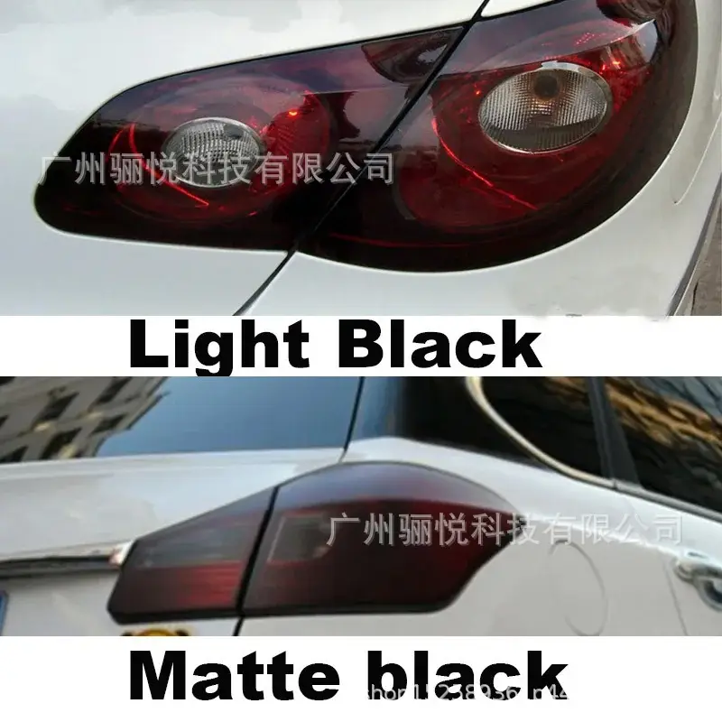 High-Gloss Transparent Light Black Pvc Film Dyed Headlight Taillight Blackened Film Car Headlight Color Changing Film 40Cmx200Cm — feature 1