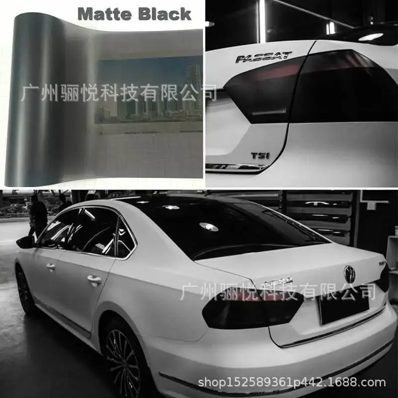 High-Gloss Transparent Light Black Pvc Film Dyed Headlight Taillight Blackened Film Car Headlight Color Changing Film 40Cmx200Cm — feature 4