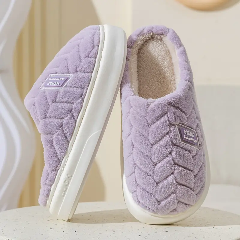 High-Top New Cotton Slippers for Men in Winter Thick-Soled Warm Bags and Waterproof Plus Velvet Thickeneded Deodorant Cotton Shoes for Men to Wear Outside - Image 10