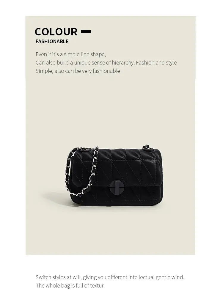 Pink Quilted Chain Crossbody Bag for Women — feature 12