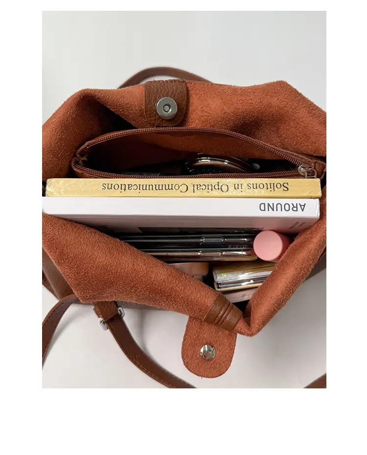 Yellow Textured Crossbody Tote Bag for Women — feature 46