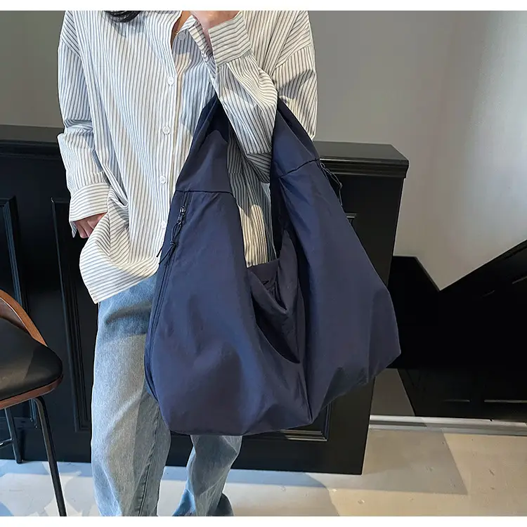 Navy Blue Nylon Shoulder Bag for Women 2025 — feature 13