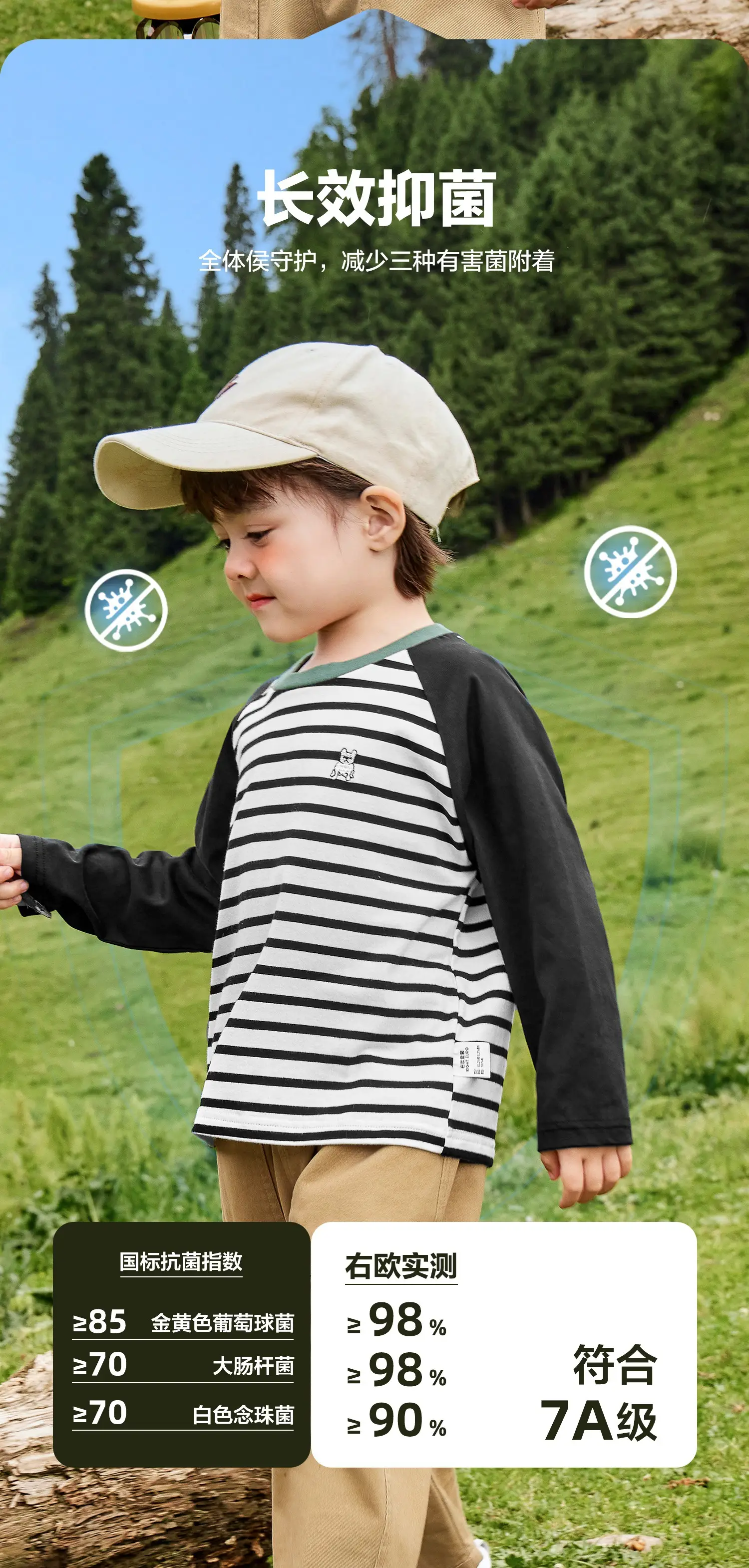 Boy Long Sleeve Striped T-Shirt Spring 2026 — feature 3