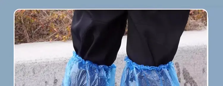 Disposable Rain Shoe Covers, Waterproof, Non-Slip, Transparent Plastic, Thickened, Wear-Resistant, Rain-Proof, High-Length Pe — feature 9