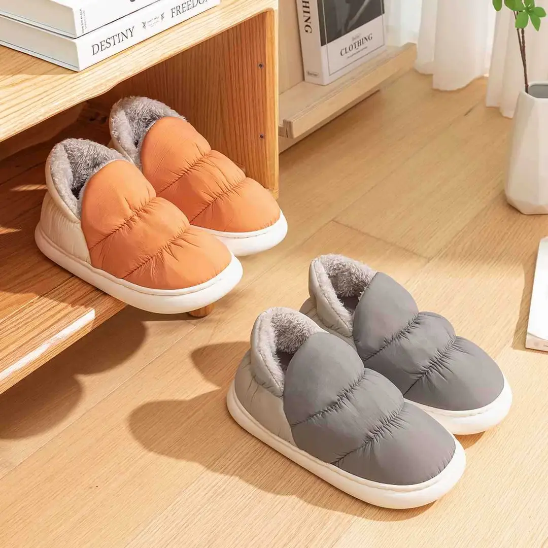 Waterproof Cotton Slippers for Men, New Style for Couples, Non-Slip Warm Bags and Cotton Slippers for Women, Winter Waterproof Cotton Slippers - Image 6