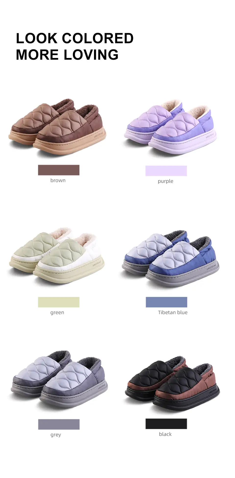 2025 New Cotton Slippers for Men, Winter Indoor Home Waterproof Anti-Slip Thick-Soled Wear-Resistant High-Heeled Slippers — feature 11