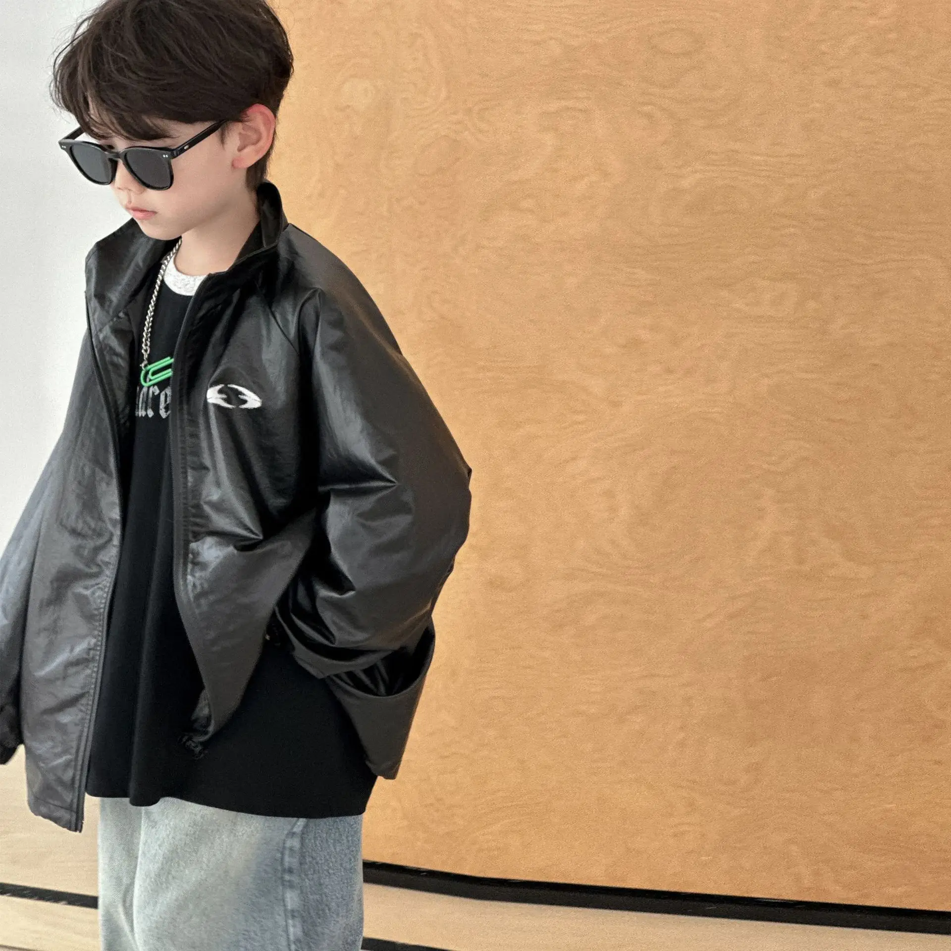 Boys Black Graphic Long Sleeve T-Shirt Spring Autumn 2025 — feature 8