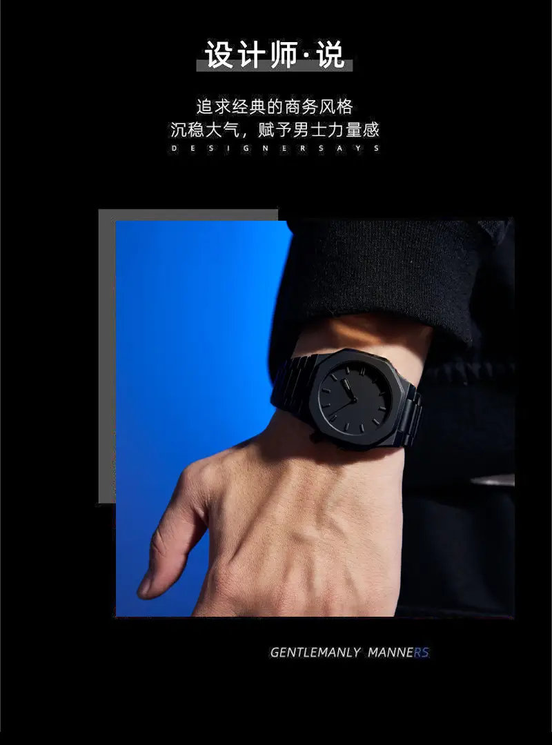 Women Black Dopamine Quartz Watch 2026 Waterproof 30m — feature 3