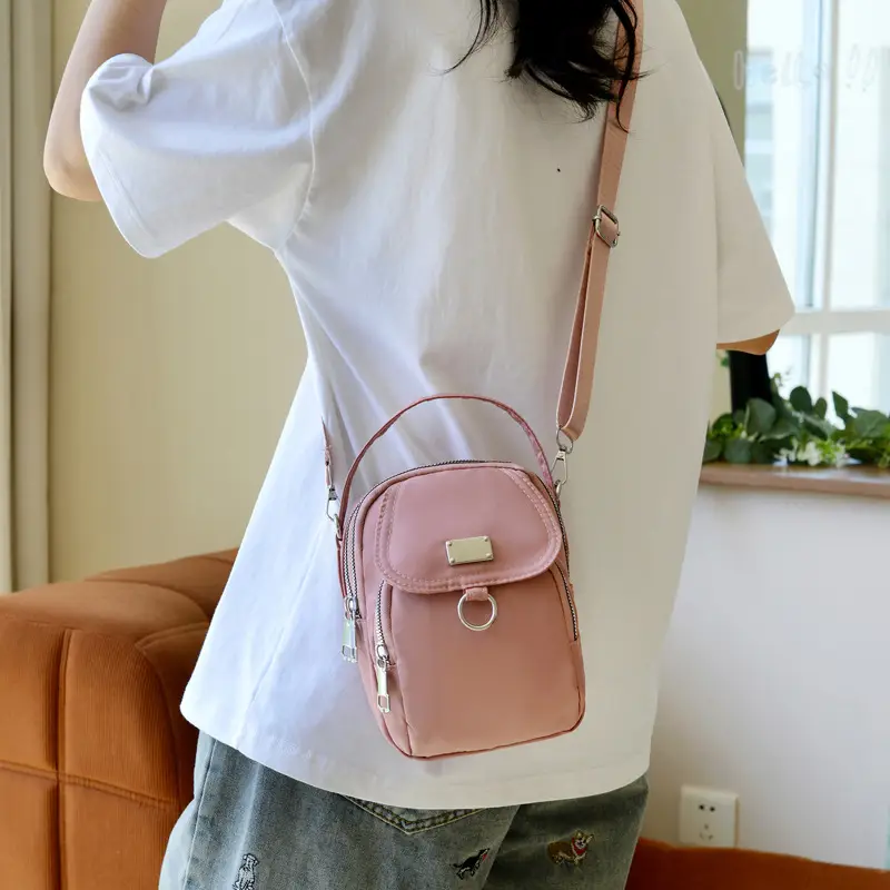 Black Korean Style Phone Crossbody Bag for Women