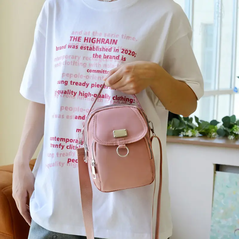 Black Korean Style Phone Crossbody Bag for Women