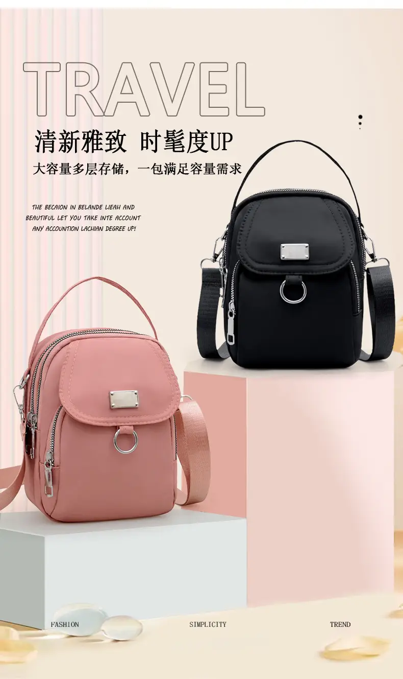 Black Korean Style Phone Crossbody Bag for Women — feature 1